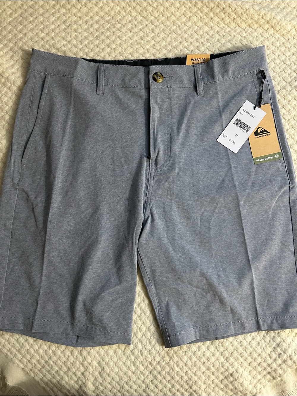 Quiksilver Men's Amphibian Gray Shorts
